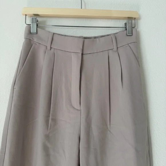 Abercrombie & Fitch Sloane High Rise Tailored Wide Leg Trouser Pants Size 28 / 6 - Picture 3 of 12